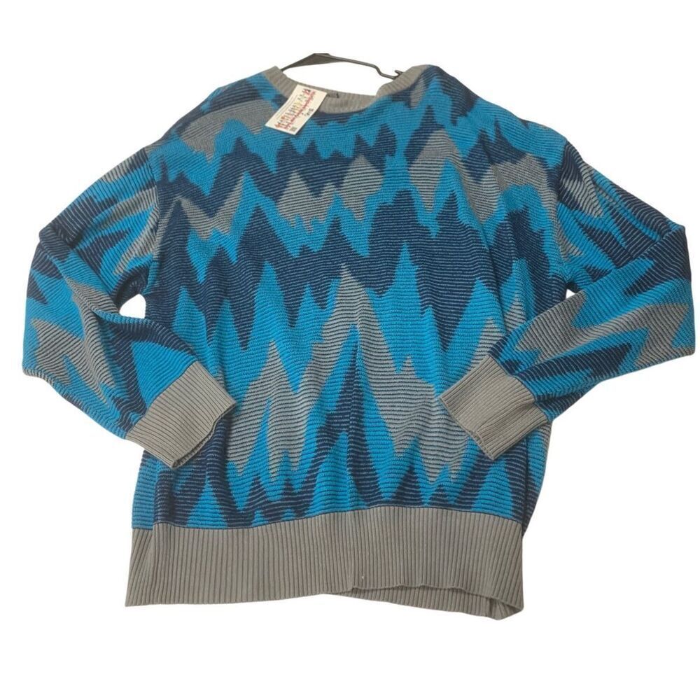 Multicolored Chevron Striped Sweater